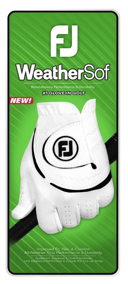 Footjoy FootJoy WeatherSof 24 guante de golf para hombre, blanco