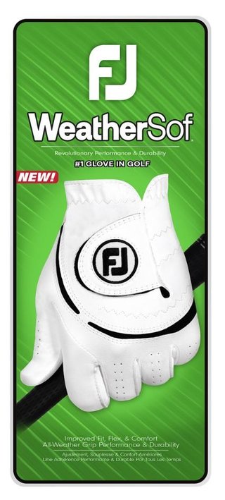 Footjoy FootJoy WeatherSof 24 guante de golf para hombre, blanco