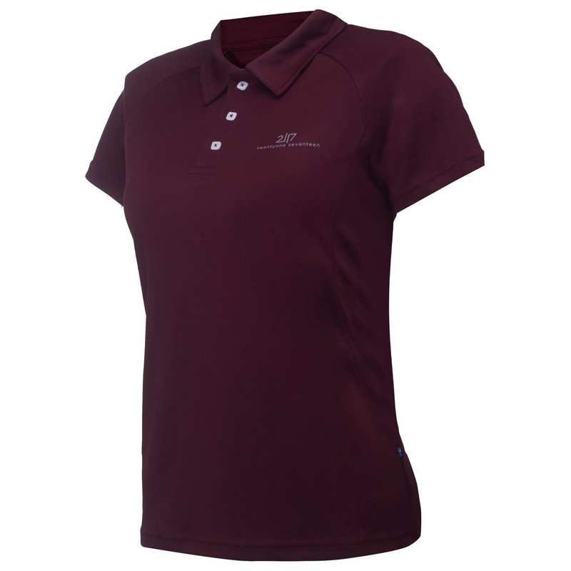 2117 of Sweden Fröseke polo de mujer, dark plum