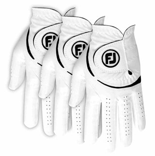 Footjoy FootJoy WeatherSof 24 guantes de golf para hombre, blanco