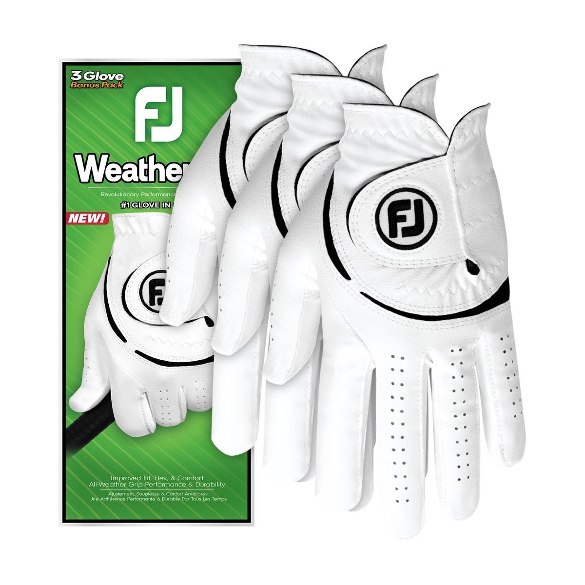 Footjoy FootJoy WeatherSof 24 guantes de golf para hombre, blanco