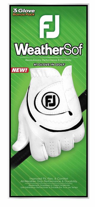 Footjoy FootJoy WeatherSof 24 guantes de golf para hombre, blanco