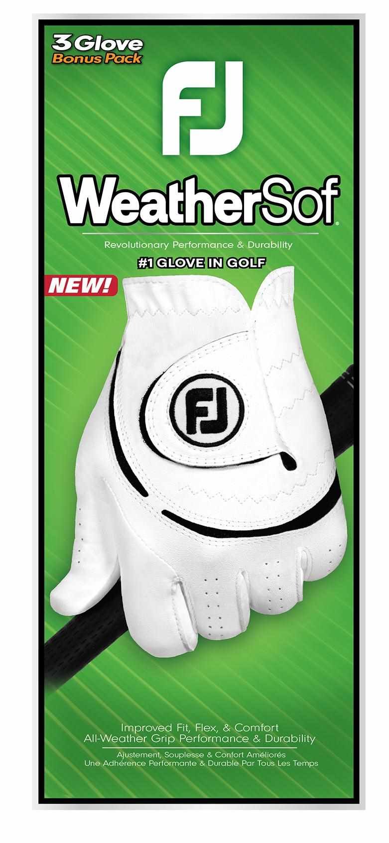 Footjoy FootJoy WeatherSof 24 guantes de golf para hombre, blanco