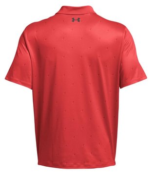 Under Armour Performance 3.0 Printed polo de hombre, red solstice/castlerock