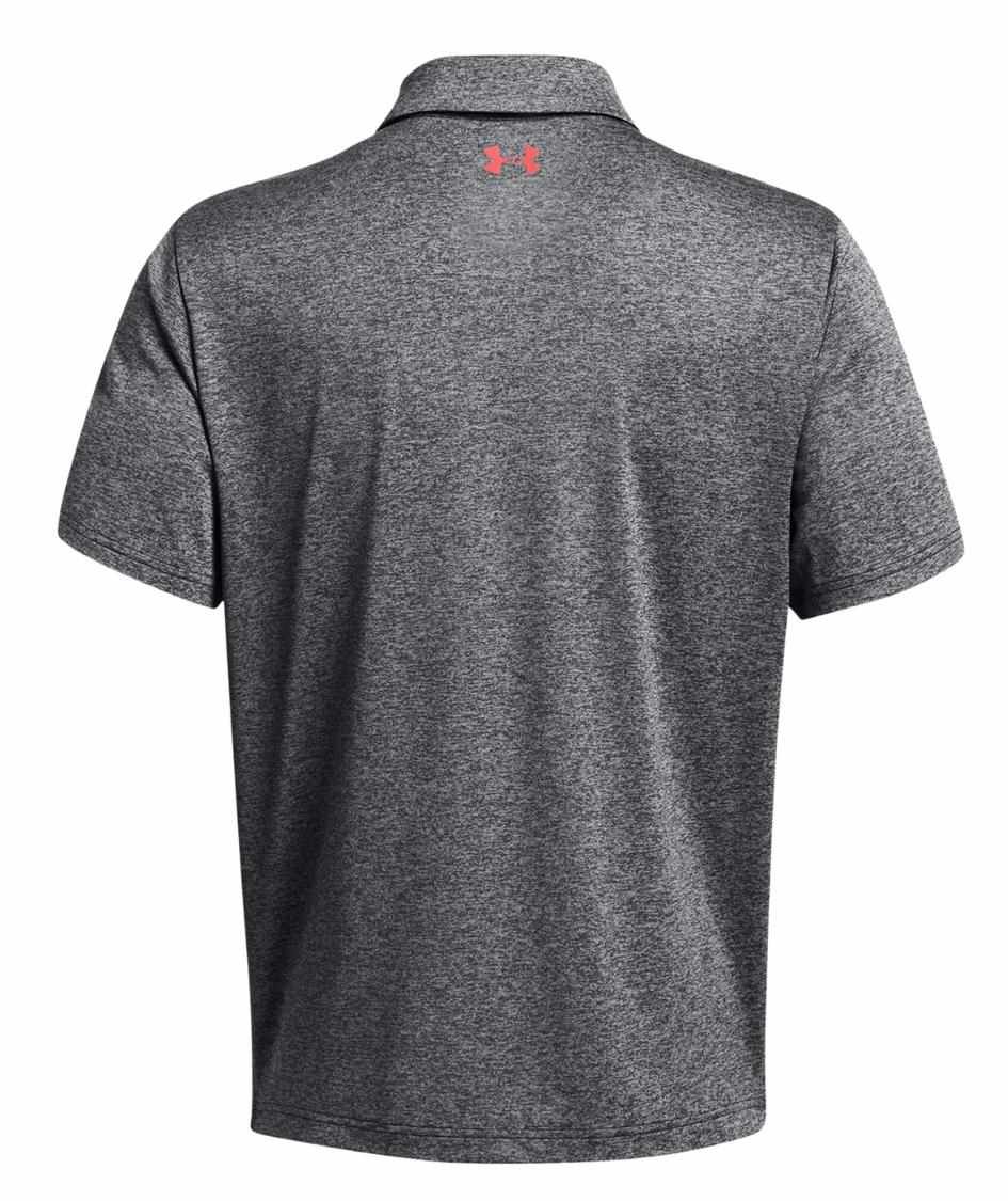 Under Armour Playoff 3.0 Stripe polo de hombre, negro/rojo solstice