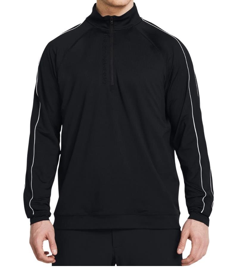 Under Armour Storm Midlayer 1/2 Zip sudadera de hombre, negro/blanco
