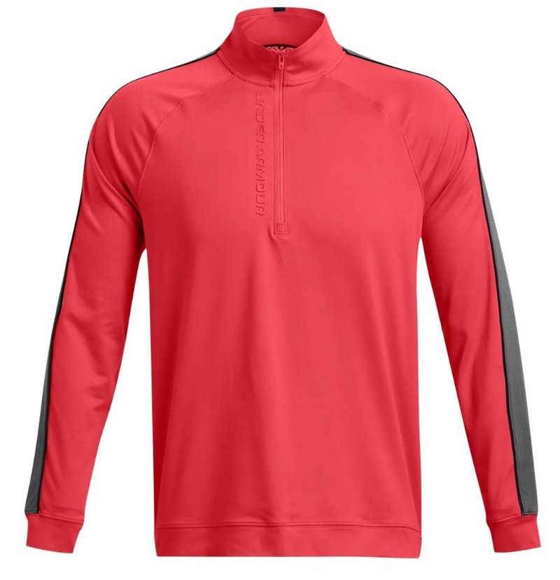 Under Armour Storm Midlayer 1/2 Zip sudadera de hombre, red slstice/castelrock