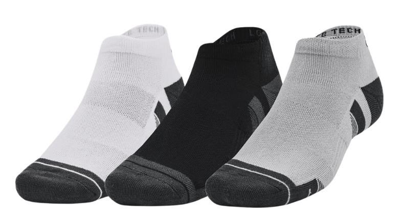 Under Armour Performance Tech calcetines unisex (3 pares), gris/blanco