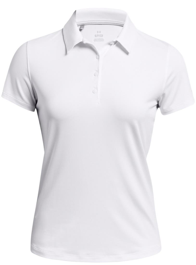 Under Armour Playoff polo de mujer, blanco