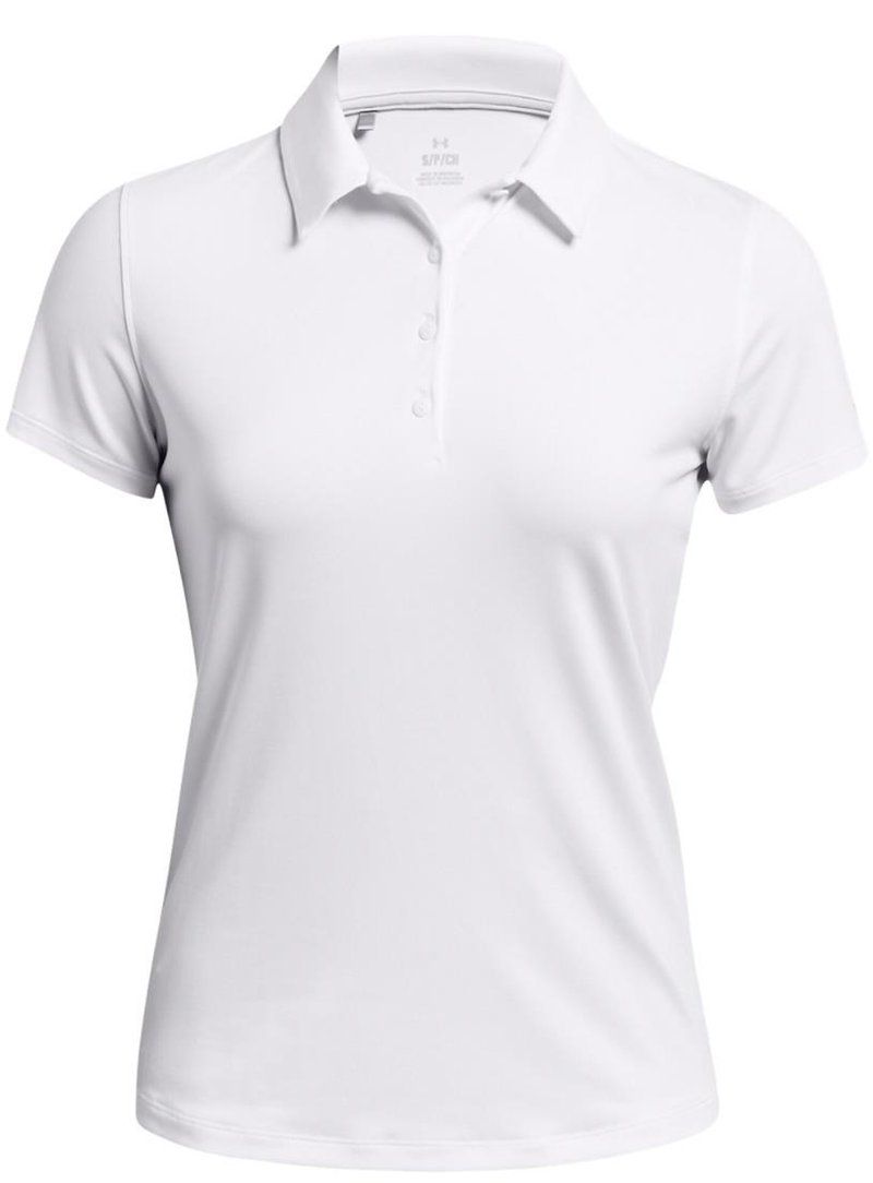 Under Armour Playoff polo de mujer, blanco