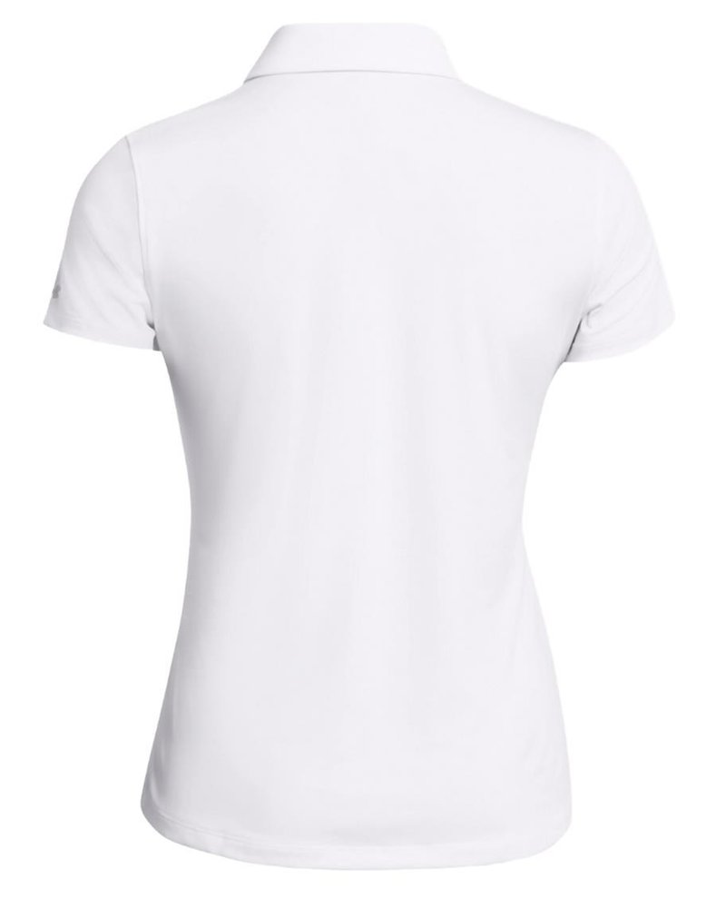 Under Armour Playoff polo de mujer, blanco