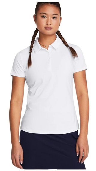 Under Armour Playoff polo de mujer, blanco