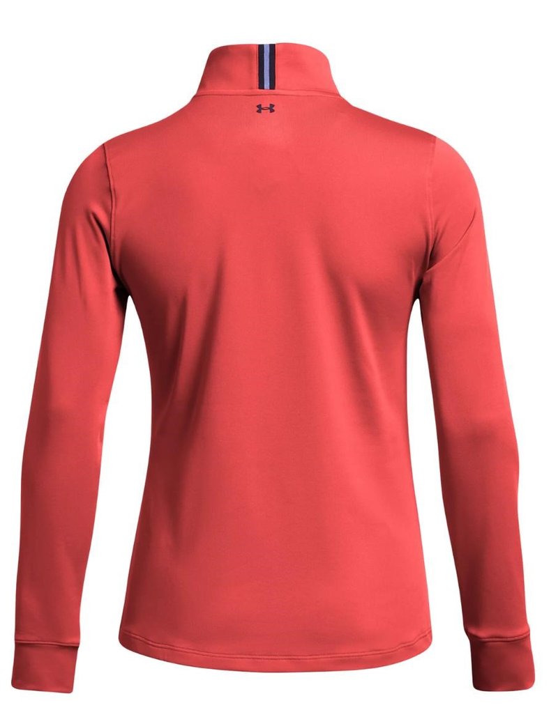 Under Armour Playoff 1/4 Zip sudadera de mujer, red solstice/midnight navy