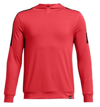 Under Armour Playoff junior sudadera con capucha, red solstice/black