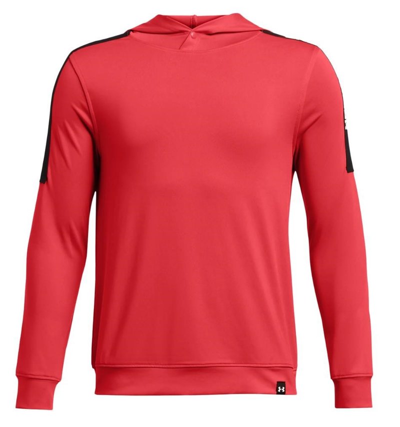 Under Armour Playoff junior sudadera con capucha, red solstice/black