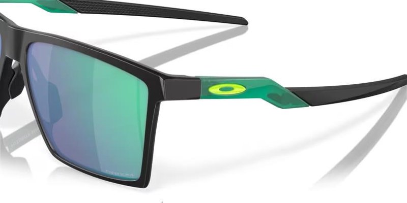 Oakley Futurity Sun gafas de sol, Prizm Jade Lenses/Satin Black Frame