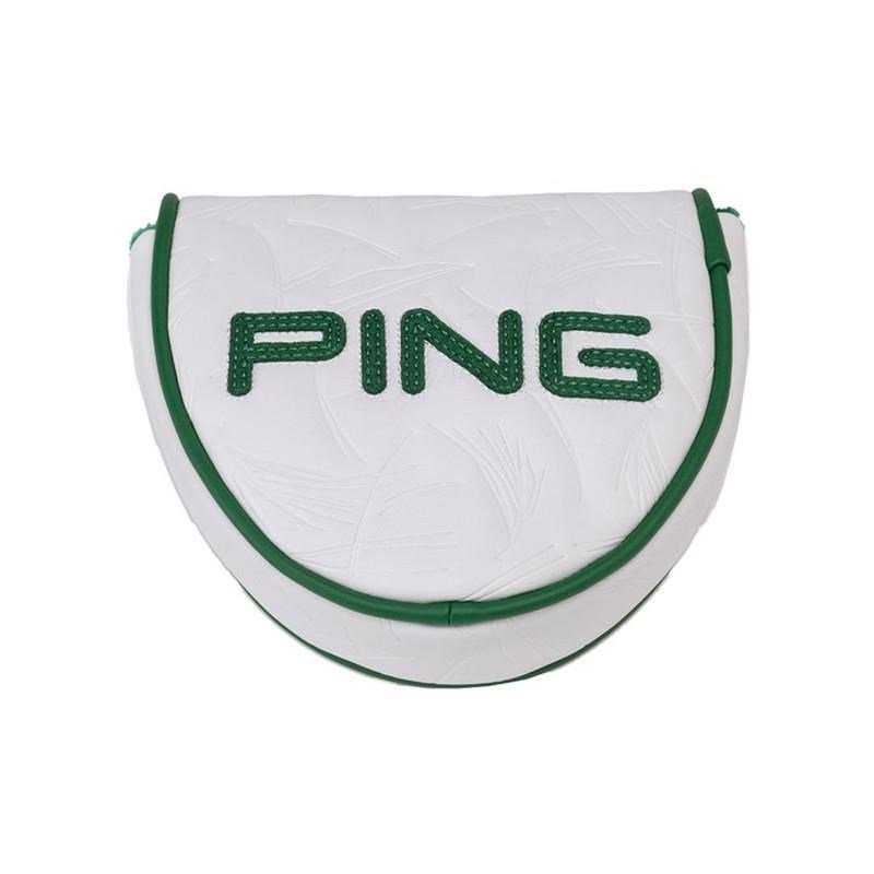 PING Golf Ping Looper Mallet Putter Headcover, blanco/verde