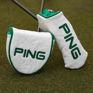 PING Golf Ping Looper Mallet Putter Headcover, blanco/verde