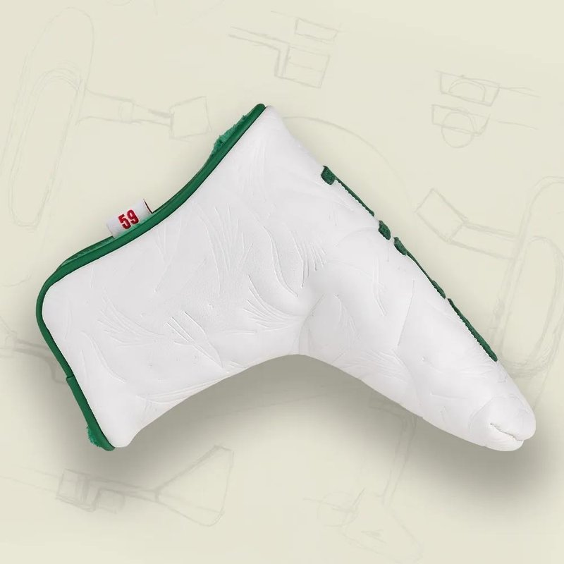 PING Golf Ping Looper Blade Putter Headcover, blanco/verde