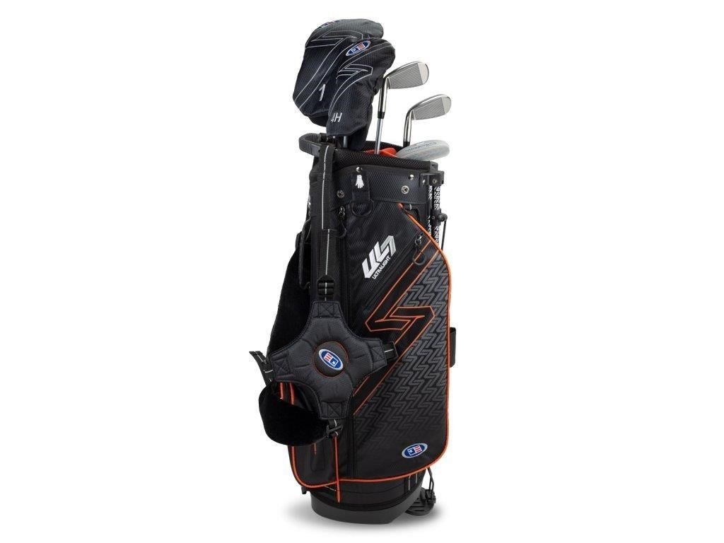 U.S. Kids Golf UL7-51 (130cm) 5-Club junior set de golf + stand bag, negro/naranja