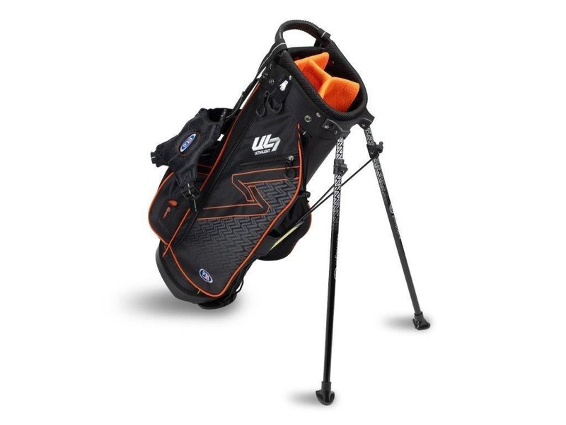U.S. Kids Golf UL7-51 (130cm) 5-Club junior set de golf + stand bag, negro/naranja