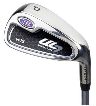 U.S. Kids Golf UL7-54 (137cm) W15 5-Club junior set de golf + stand bag, negro/morado