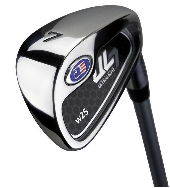U.S. Kids Golf UL7-42 (107cm) W25 4-Club junior set de golf + stand bag, blanco/rosa