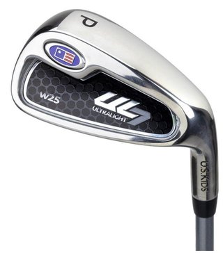 U.S. Kids Golf UL7-45 (114cm) W25 4-Club junior set de golf + stand bag, rosa/blanco