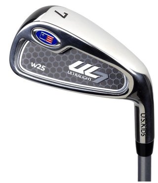 U.S. Kids Golf UL7-45 (114cm) W25 4-Club junior set de golf + stand bag, negro/azul