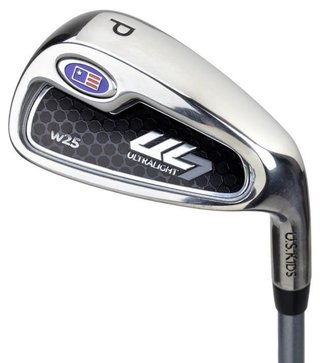 U.S. Kids Golf UL7-45 (114cm) W25 4-Club junior set de golf + stand bag, negro/azul