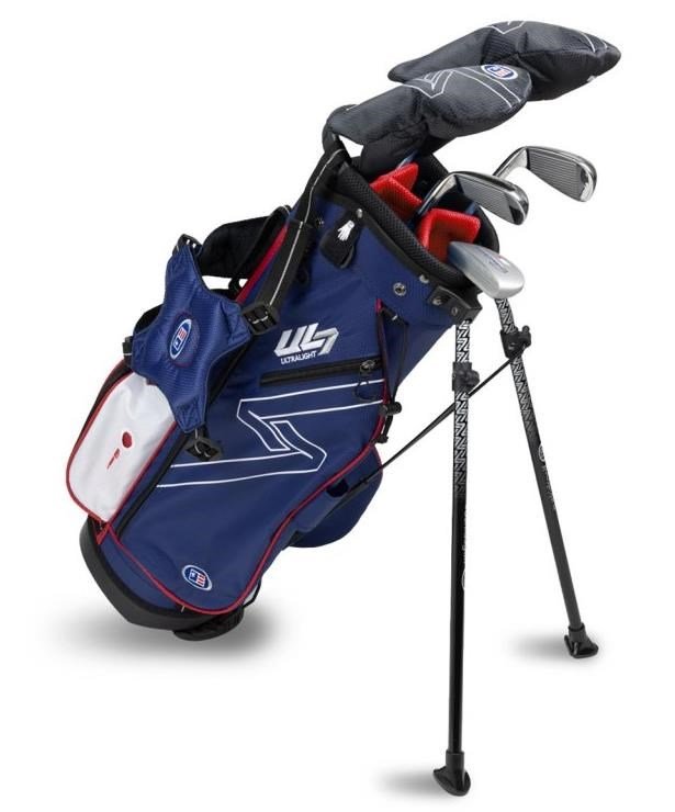 U.S. Kids Golf UL7-48 (122cm) W20 5-Club junior set de golf + stand bag, marino/rojo/blanco