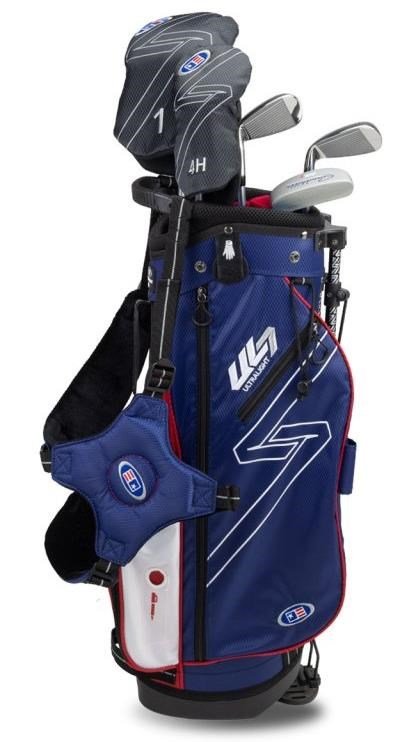 U.S. Kids Golf UL7-48 (122cm) W20 5-Club junior set de golf + stand bag, marino/rojo/blanco