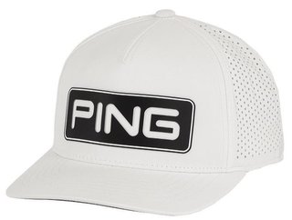 PING Tour Vented Delta gorra de hombre, blanca