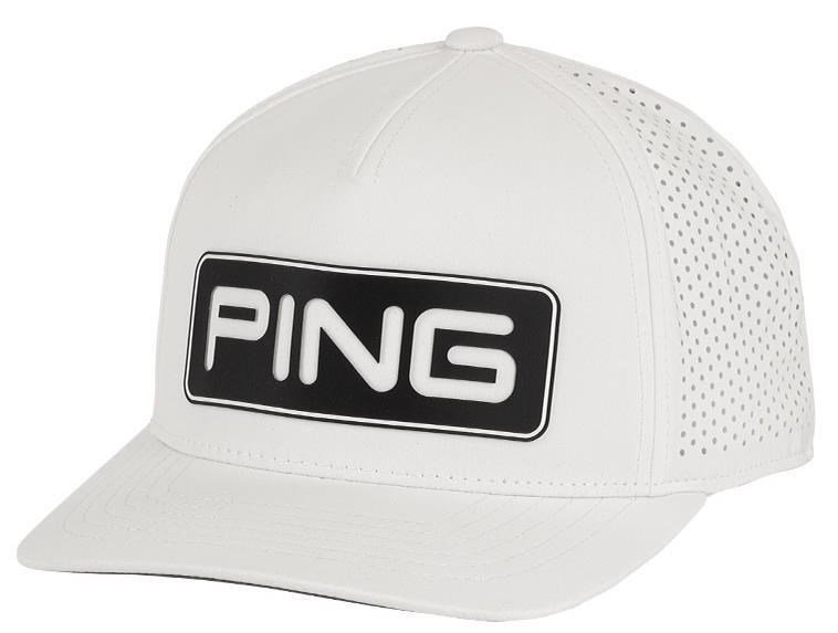 PING Tour Vented Delta gorra de hombre, blanca