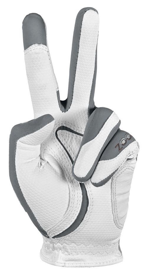 Zoom Zoom Weather guante de golf para hombre, blanco/plata