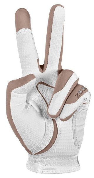Zoom Zoom Weather guante de golf para mujer, blanco/beige