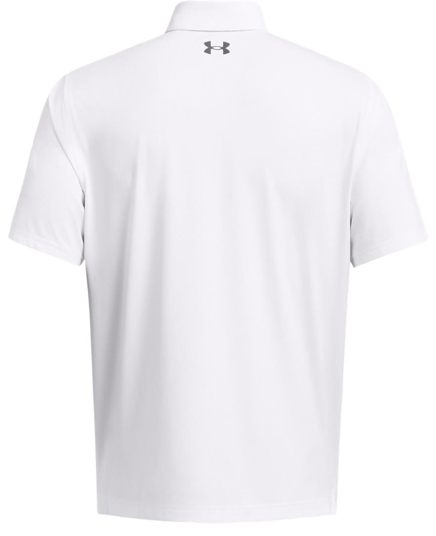 Under Armour T2G polo de hombre, blanco/gris oscuro