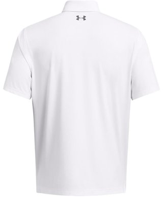Under Armour T2G polo de hombre, blanco/gris oscuro