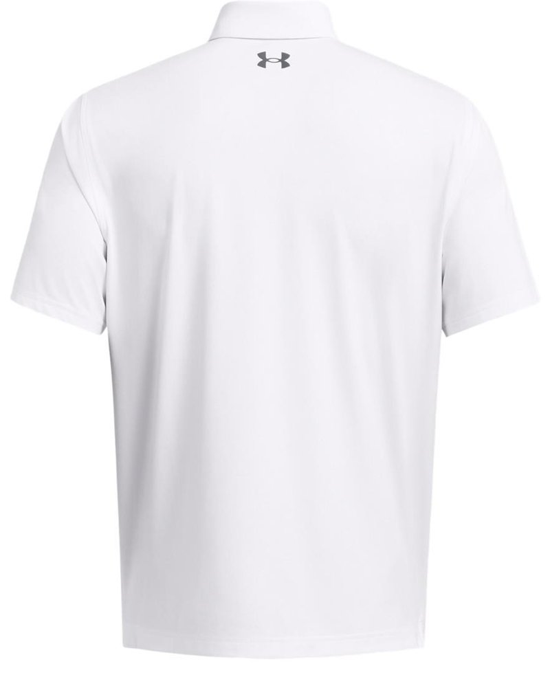 Under Armour T2G polo de hombre, blanco/gris oscuro