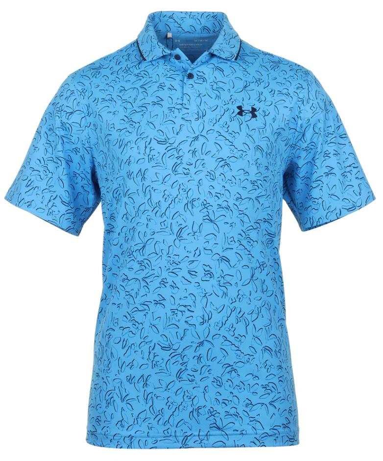 Under Armour Iso-Chill Verge polo de hombre, viral blue/midnight navy/photon blue