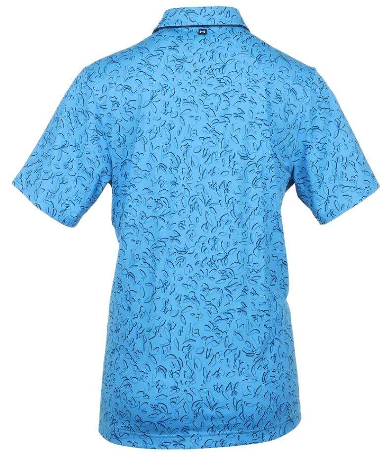 Under Armour Iso-Chill Verge polo de hombre, viral blue/midnight navy/photon blue
