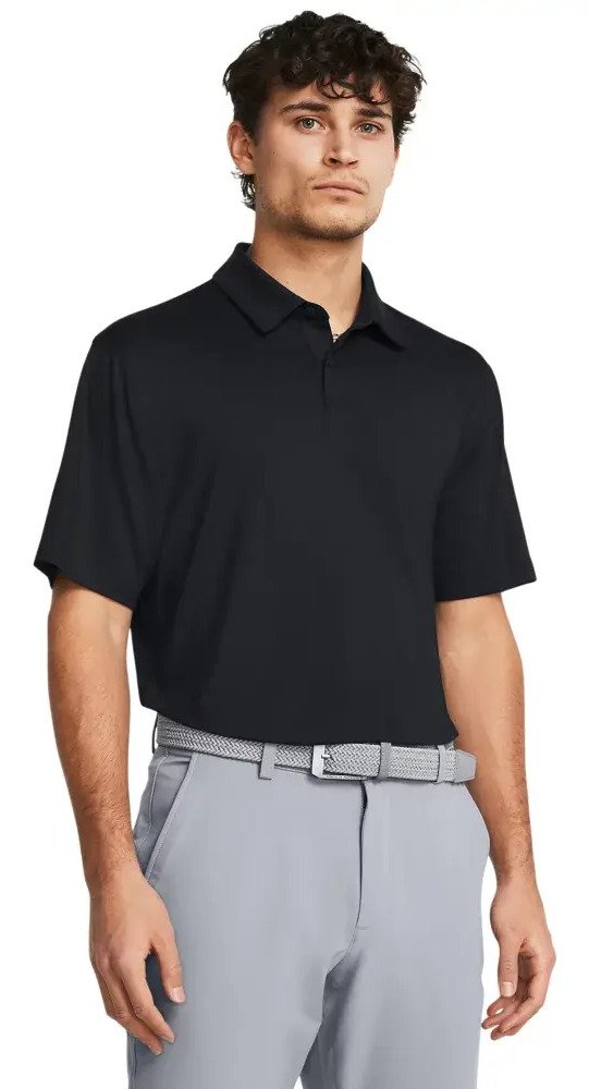 Under Armour T2G polo de hombre, negro/pitch gray