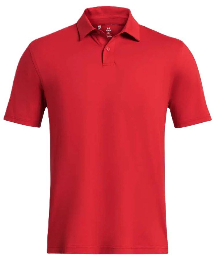 Under Armour T2G LB polo de hombre, rojo/negro