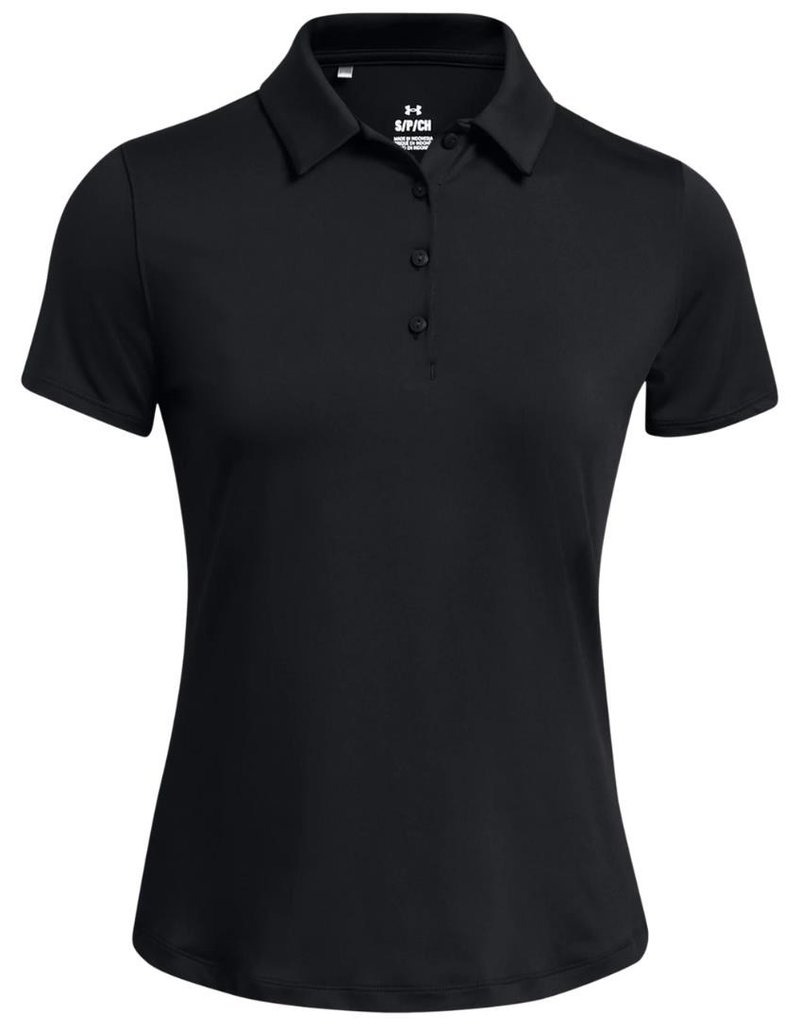 Under Armour Playoff polo de mujer, negro