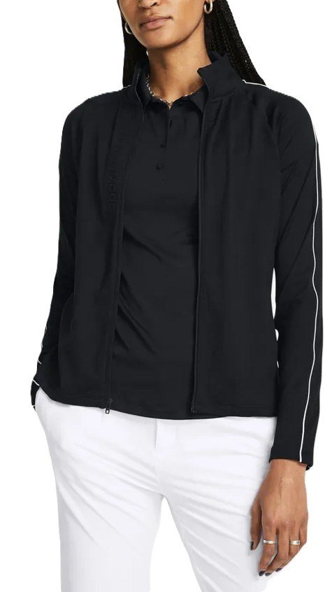 Under Armour Storm chaqueta de media capa con cremallera completa para mujer, negro/blanco