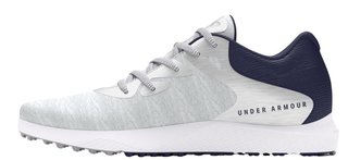 Under Armour Charged Breathe 2 Knit SL zapatillas de golf mujer, halo grey/midnight navy/metallic silver