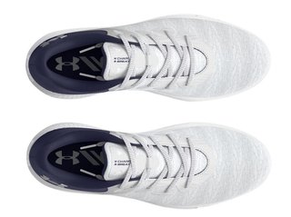Under Armour Charged Breathe 2 Knit SL zapatillas de golf mujer, halo grey/midnight navy/metallic silver