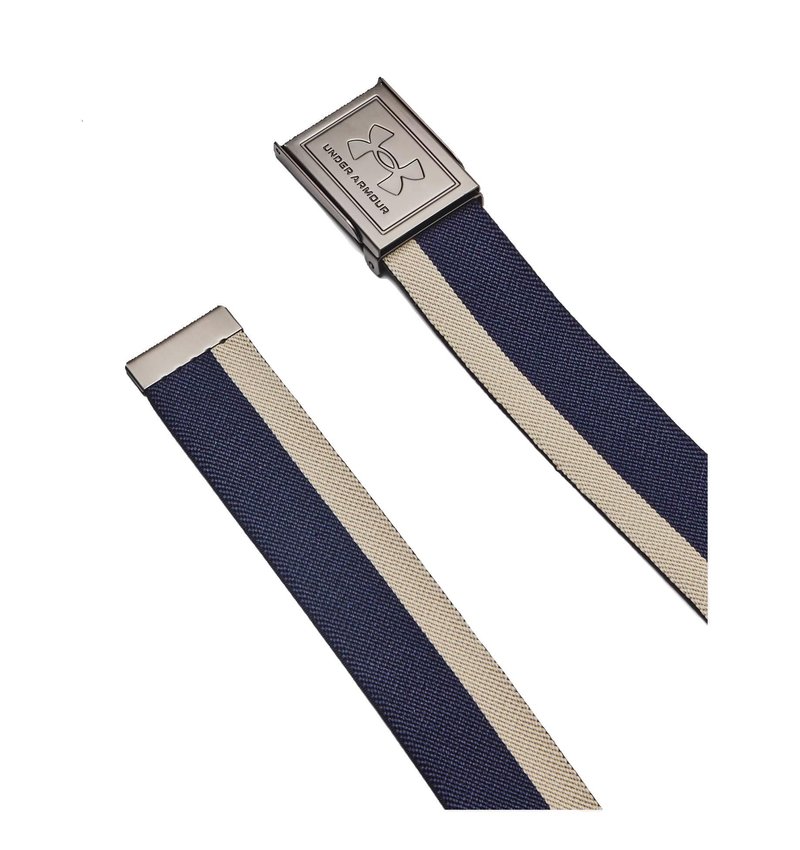 Under Armour Stretch Webbing cinturón de hombre, midnight navy/khaki base/castlerock
