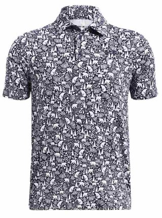Under Armour Playoff Printed junior polo, midnight navy/white