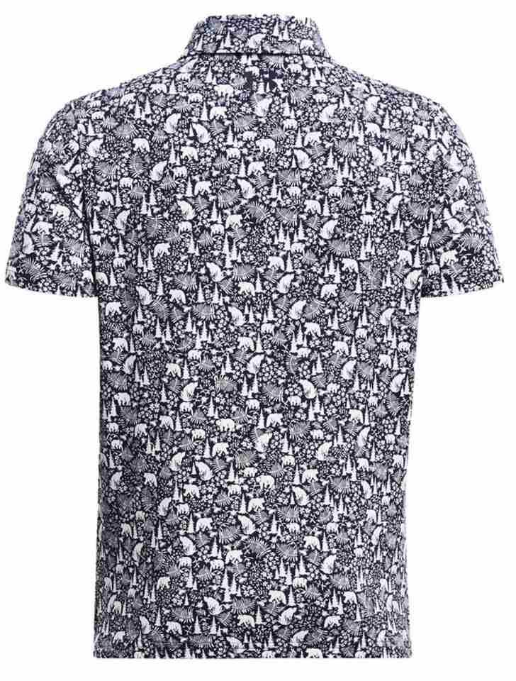 Under Armour Playoff Printed junior polo, midnight navy/white